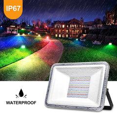 RGB LED Reflektor 100W 23,5 x 16,5 cm