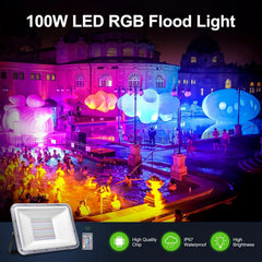 RGB LED Reflektor 100W 23,5 x 16,5 cm