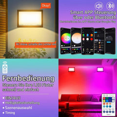 RGB LED Zunanji Reflektor 30 W, 4 Kosi