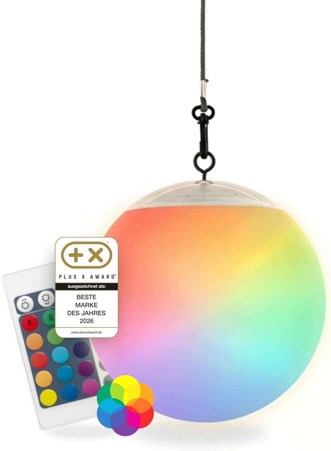 SCHWAIGER Viseča Solarna LED Svetilka 20 x 20 x 18 cm