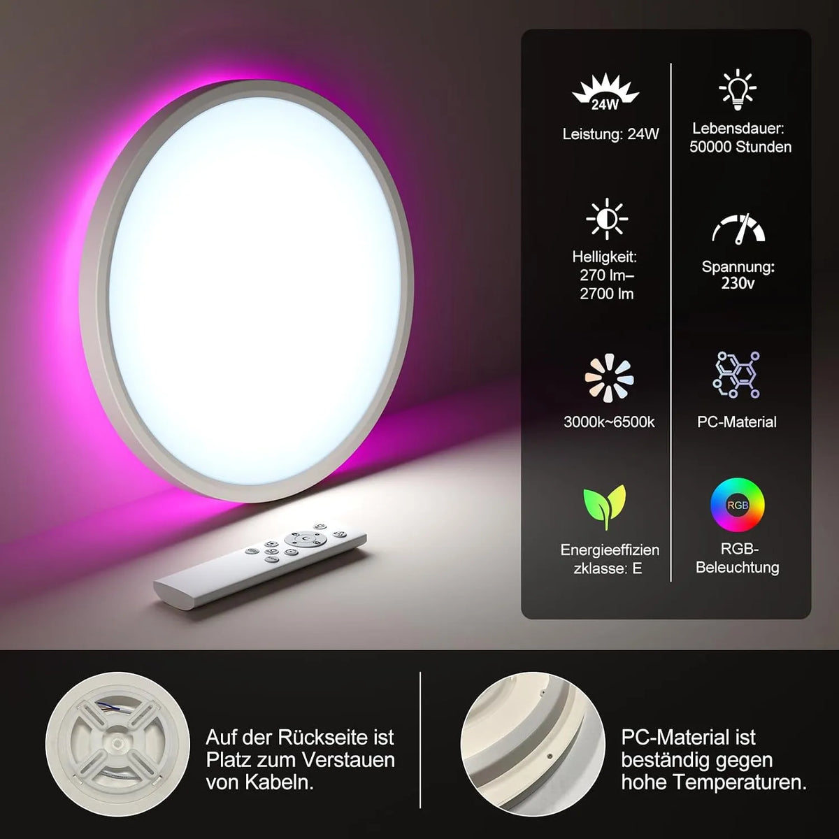 Shenzhen E-Lover Technology LED Stropna Svetilka 30 cm