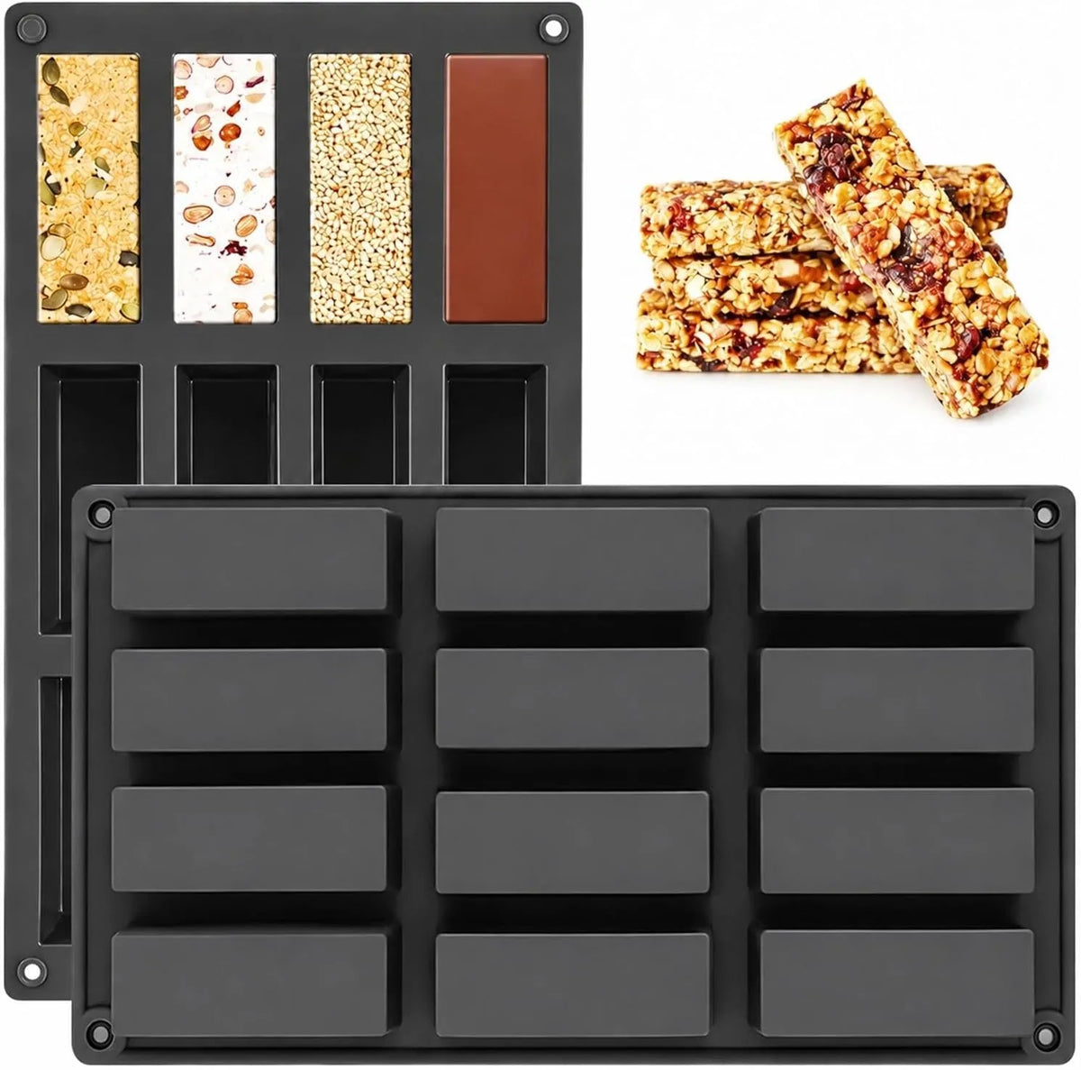 Silikonski Pekač Za Čokoladne Ploščice 2 Kosa