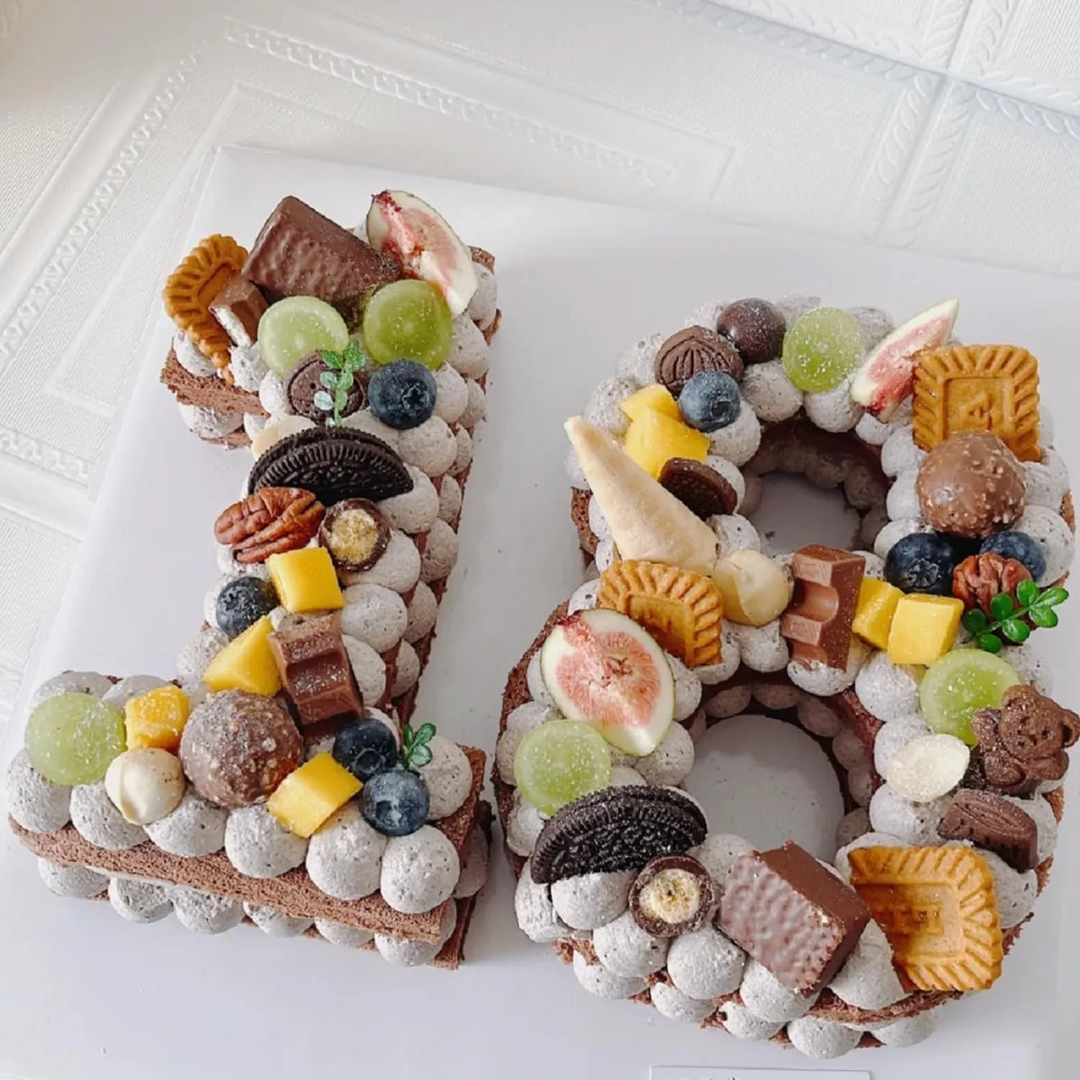Silikonski Pekač za Torte v Obliki Številk 25.4 cm