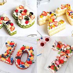 Silikonski Pekač za Torte v Obliki Številk 25.4 cm