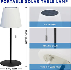 Solarna Namizna Zunanja LED Svetilka 8x8x10 cm