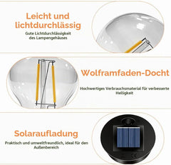Solarne LED Žarnice za Zunanjo Razsvetljavo 8,5 cm, 4 Kosi