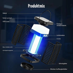 Solarni Električni Uničevalec Insektov in Komarjev 10 x 10 x 22 cm
