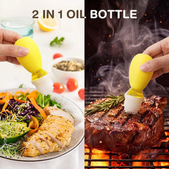 Steklenička za Olje s Čopičem 140 ml 2 Kosa