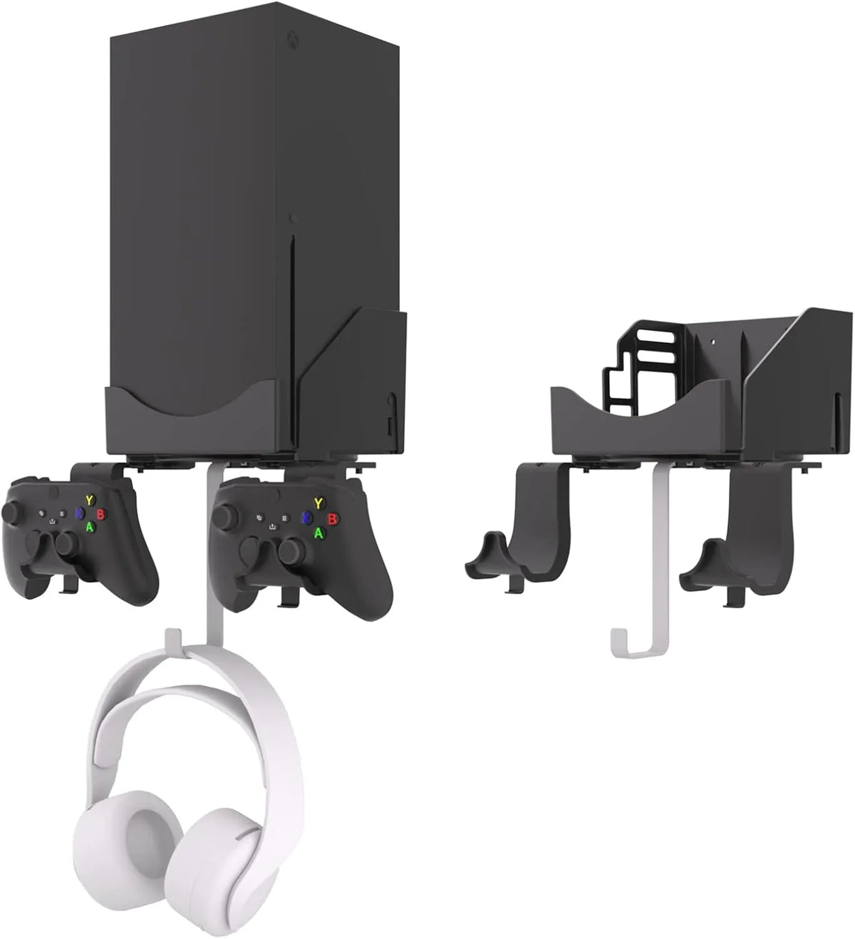 Stenski Nosilec za Xbox Series X s Kavlji za Kontrolerje in Slušalke