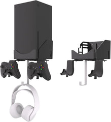 Stenski Nosilec za Xbox Series X s Kavlji za Kontrolerje in Slušalke