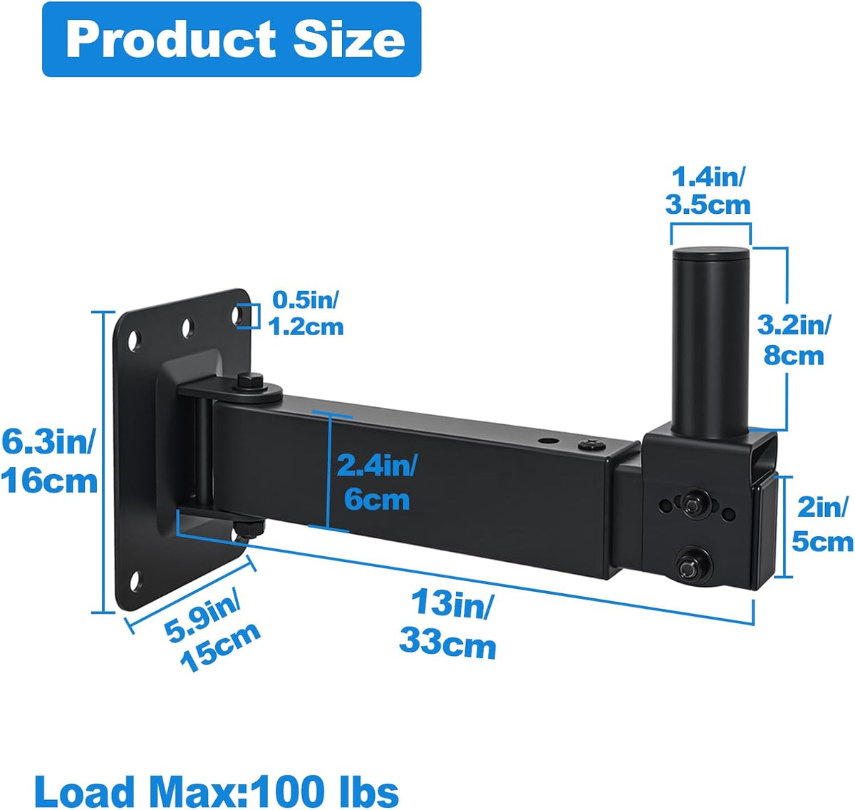 Stenski Nosilec za Zvočnike 2 Kosa