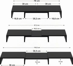 Stojalo Za Dva Monitorja 23 x 116 x 12.6 cm