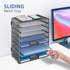 SUPEASY Namizni Organizator Dokumentov z 9 Razdelki 34.2 x 6.5 x 43 cm