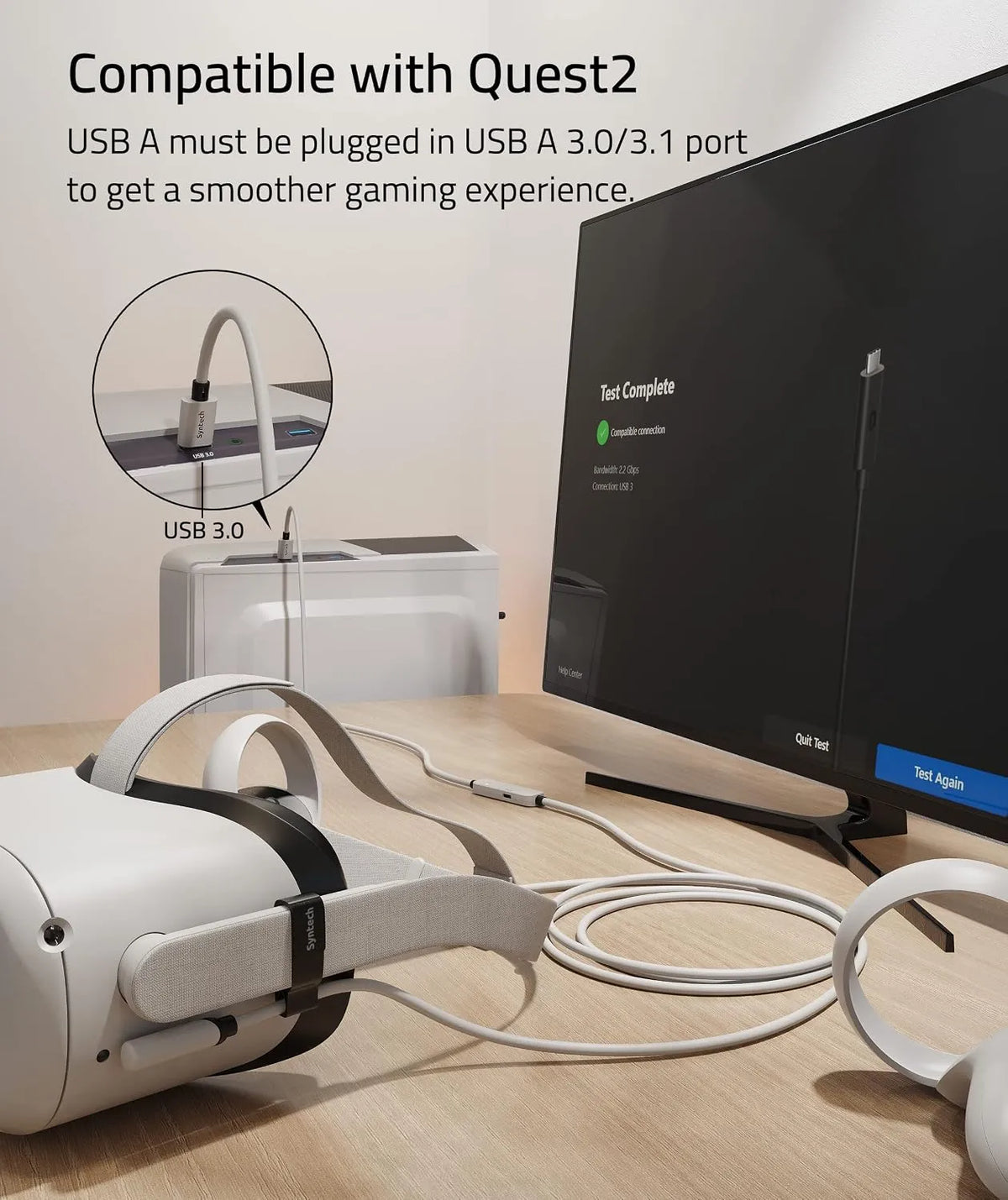 Syntech Link Kabel za VR Očala Quest 2 500 cm