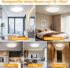 Taipow Zatemnilna LED Stropna Svetilka 30 cm