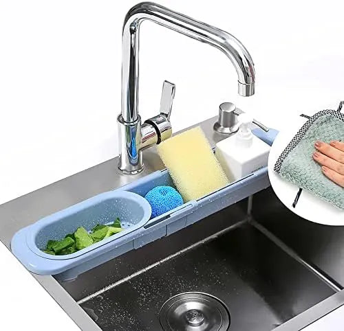 Teleskopski Organizator Za Pomivalno Korito Siva 50 cm