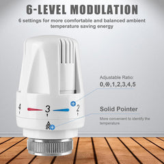 Termostatska Glava za Radiator M30 x 1.5, 4 Kosi