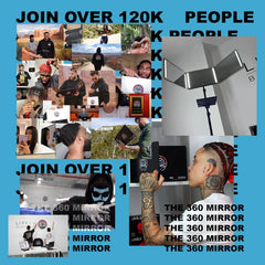 Tridelno LED Ogledalo za Samostojno Striženje s Stojalom 51.8 x 27.7 cm