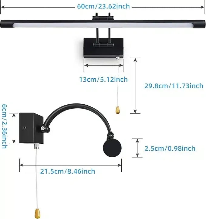 TYhogar LED Stenska Svetilka 60 cm