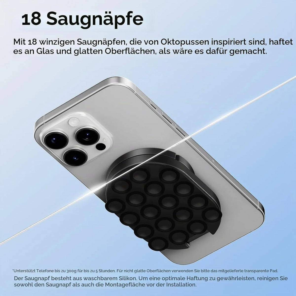 ULANZI Magnetno Držalo za Telefon s Priseski 8,5 x 5,9 x 1,6 cm