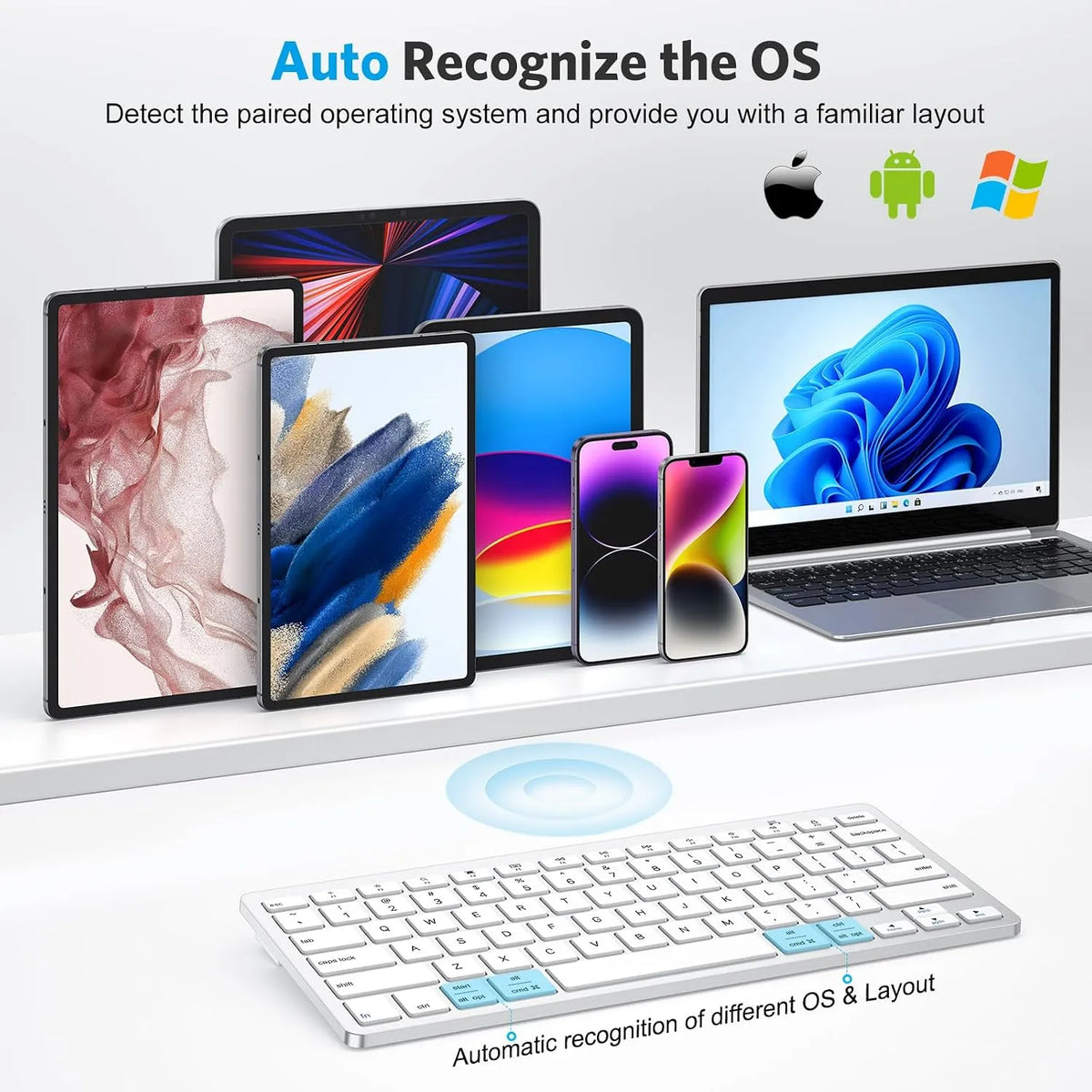 Univerzalna Bluetooth Tipkovnica za iPad 1 Kos