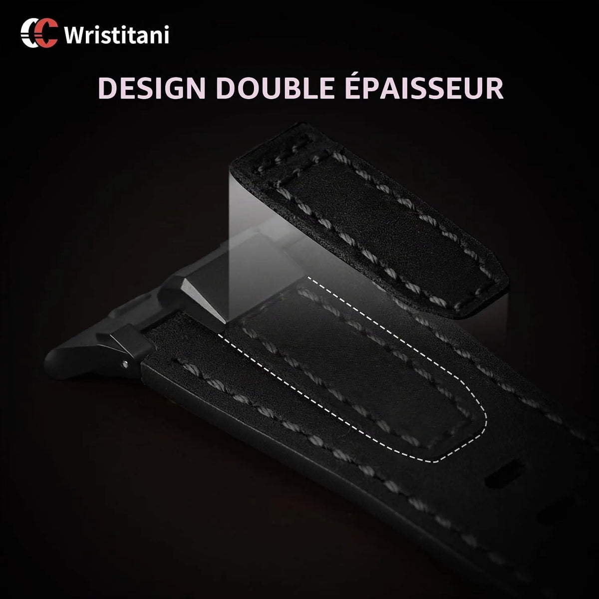 Usnjen Pašček Za Apple Watch 2,8 cm