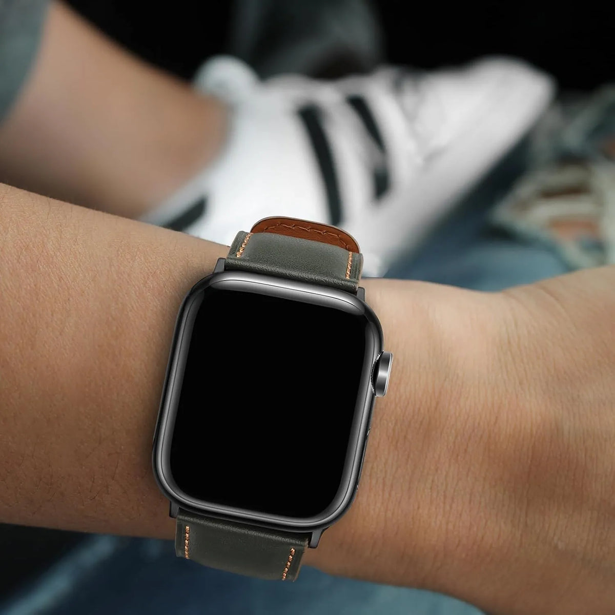 Usnjen Pašček za Apple Watch 38 mm - 42 mm 1 Kos