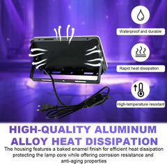UV LED Reflektor Črna Luč 50W, 2 Kosa