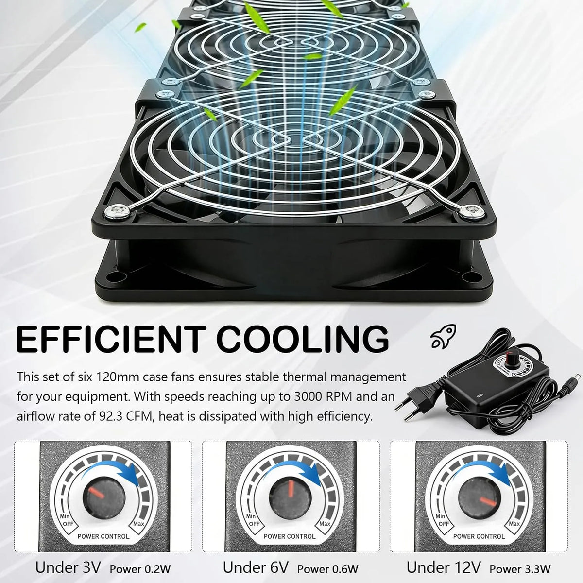 Ventilatorji Za Ohišje 120 mm Z Regulatorjem Hitrosti