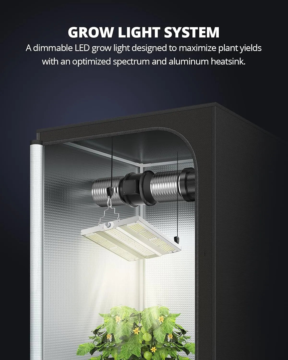 VIPARSPECTRA LED Sijalka za Vzgojo Rastlin 36x29x7.5 cm