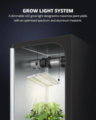 VIPARSPECTRA LED Sijalka za Vzgojo Rastlin 36x29x7.5 cm