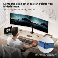 VonHaus Dvojno Namizno Držalo Za Monitor 13-32"