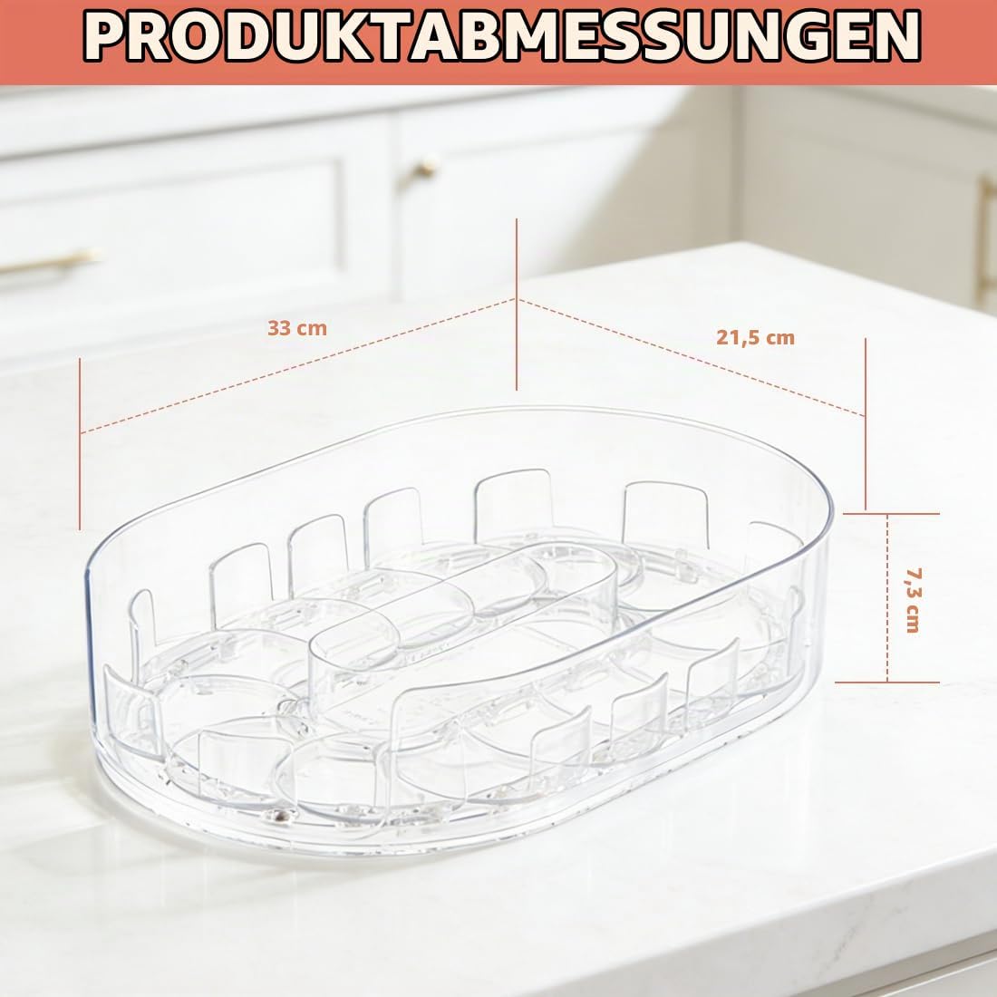 Vrtljivi Organizator za Hladilnik 33 cm
