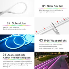 WiFi Neon LED Trak Silikonski IP65 5 m