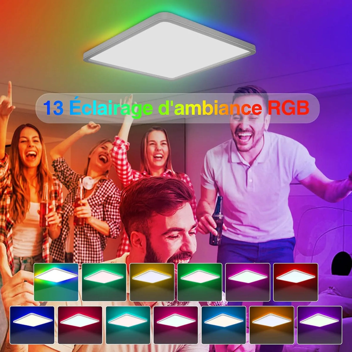 Yexati LED Stropna Svetilka RGB 30 cm