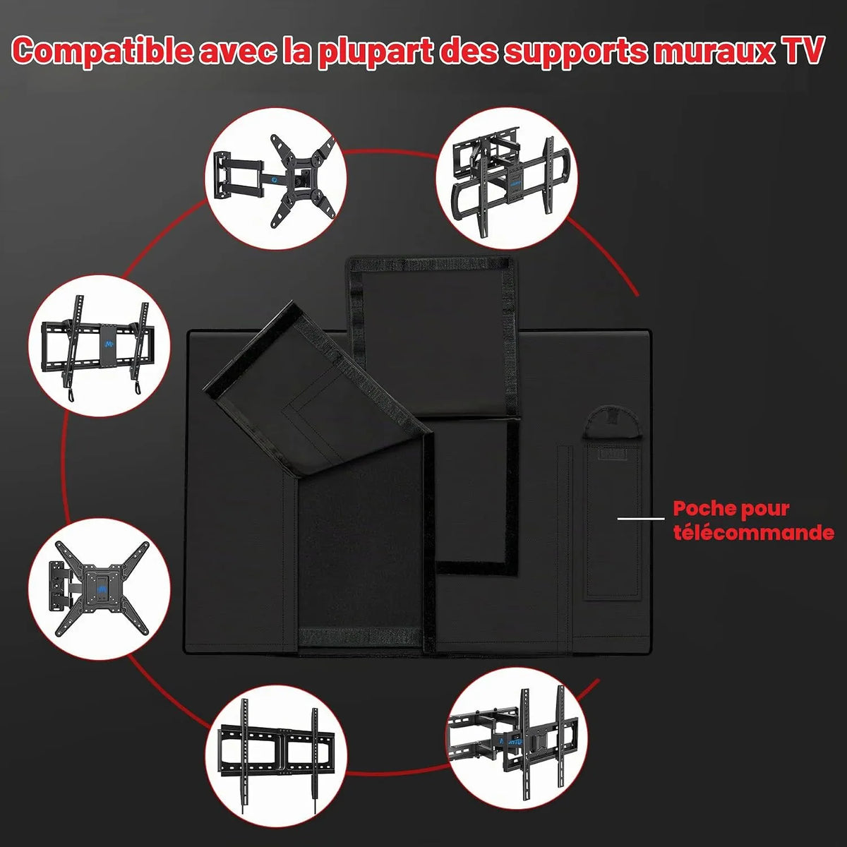Zaščitna Prevleka za Zunanji TV 76.2 x 15.2 x 50.8 cm