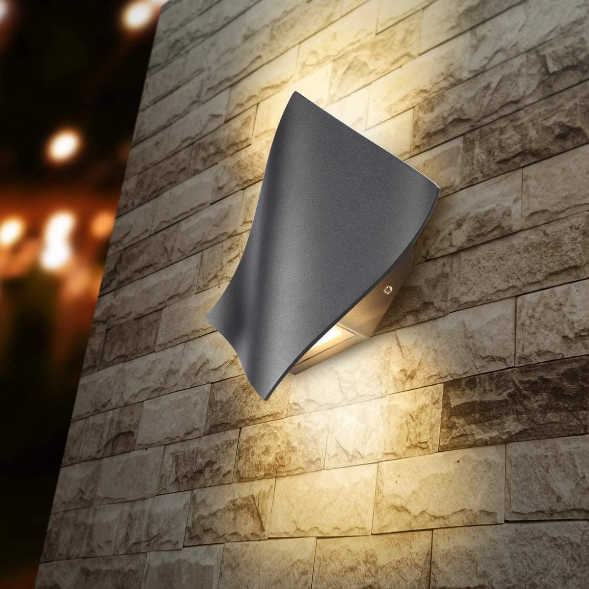 Zunanja LED Stenska Svetilka 21,1 x 4,6 x 21,1 cm