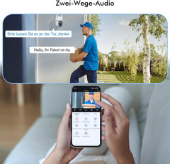 Zunanja Nadzorna Kamera Wi-Fi 2K PTZ 2 Kos