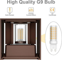 Zunanja Stenska LED Svetilka 2 Kosa