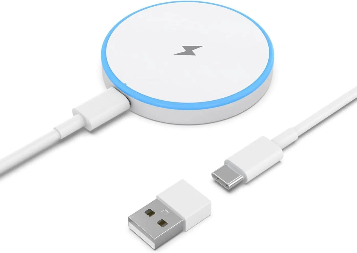 15W Magnetni Brezžični Polnilnik T27 s Kablom USB-C