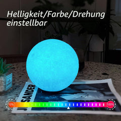 3D LED Nočna Lučka Luna 15 cm