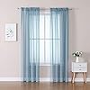 2x 140x175cm MIULEE Prosojne Voile Zavese