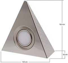 VISLUX Set 3 LED trikotnih luči za kuhinjo s centralnim stikalom