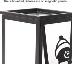 SIMPDECOR kovinsko lanterna z LED svečo in časovnikom