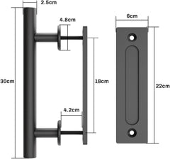 WOLFBIRD Ročaj za Drsna Vrata – 30 cm