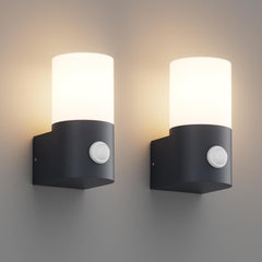 KLIGHTEN komplet 2 zunanjih / notranjih stenskih svetilk z gibljivim senzorjem