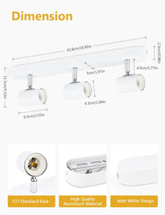 KYOTECH 3-smerna stropna svetilka v vintage slogu
