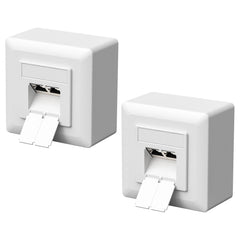 2x FGB CAT6A mrežna vtičnica RJ45 2-portna