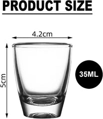 36x ACTIUSIS kozarček za žgane pijače, 35 ml, prozorno steklo