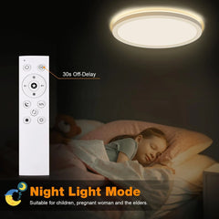 LEZOE 22cm LED stropna svetilka z daljincem